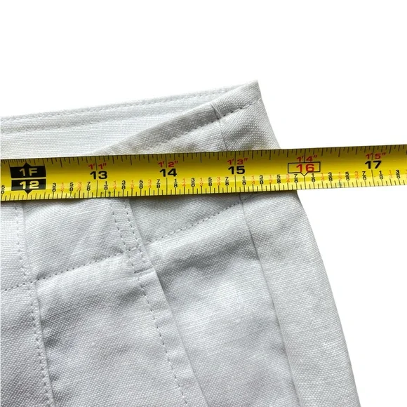 BANANA REPUBLIC White Linen Dress Pants Trousers Size 8 - Picture 8 of 10